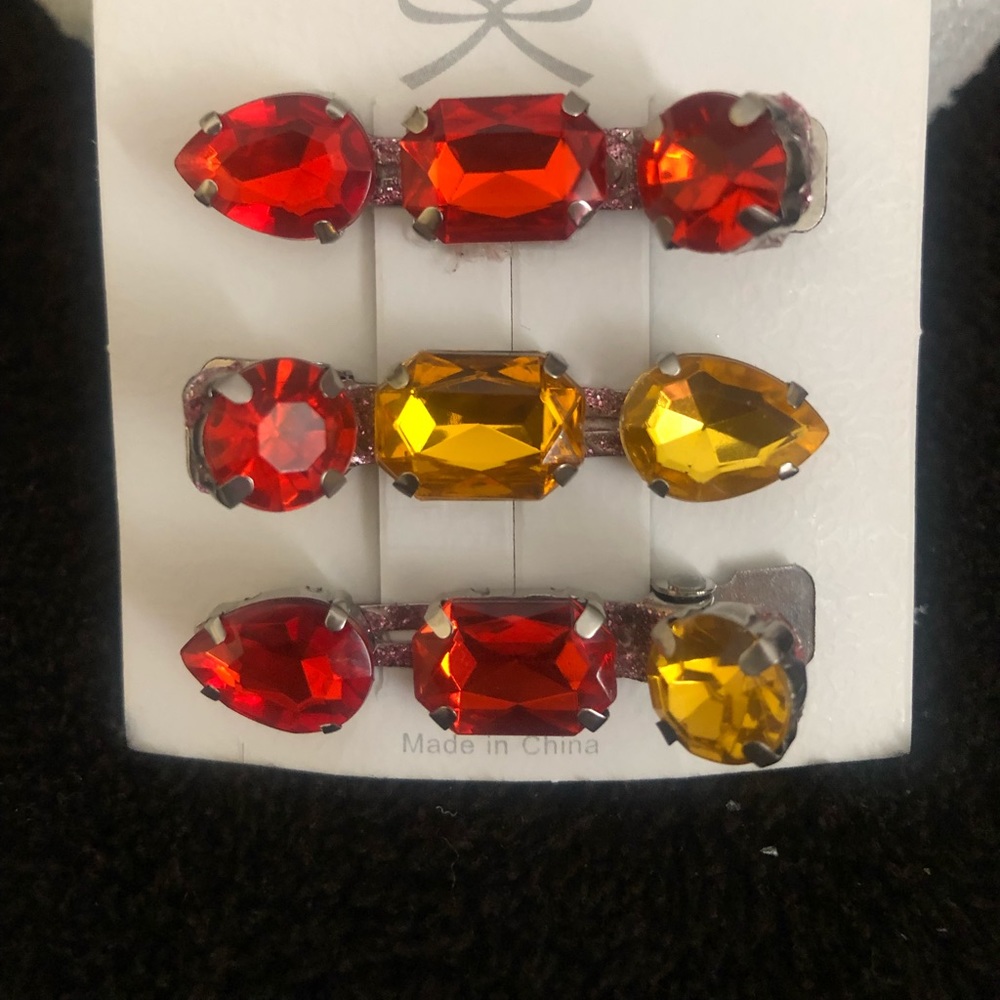 Small Rhinestone Hair Clips